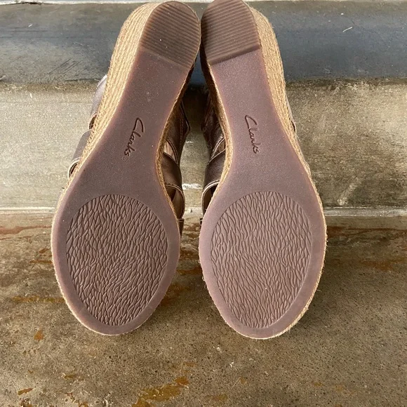 Clarks pewter wedge sandals - Lafley Krissy - Picture 7 of 7